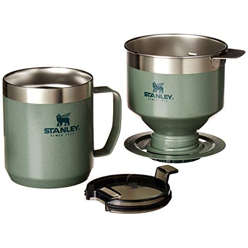 Stanley Camp Pour Over コーヒーブリューワーセット 伝ステンレススチールコーヒードリッパーコーン付き ペーパーレスで再利用可能 4