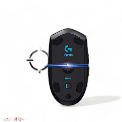 Logitech G305 LIGHTSPEED ワイヤレスゲーミングマウス、Hero 12Kセンサー、12,000 DPI、軽量、6つのプログラム可能なボタン、250時間のバッテリー寿命、オンボードメモリ、PC/Mac-黒 2