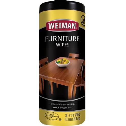 Weiman ウッドクリーナーとポリッシュワイプ - 木製家具をきれいにし、磨き、保護する、30個 2