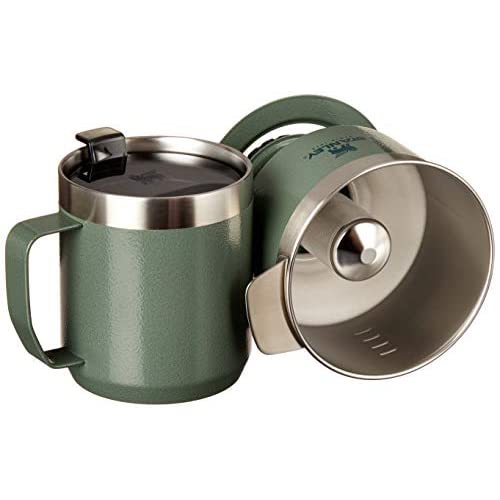 Stanley Camp Pour Over コーヒーブリューワーセット 伝ステンレススチールコーヒードリッパーコーン付き ペーパーレスで再利用可能 3