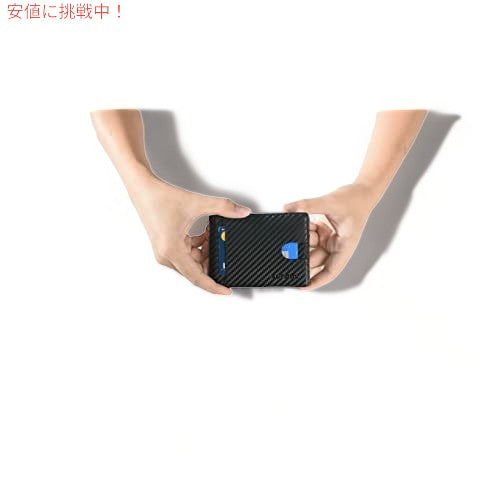 RUNBOX メンズ スリム ウォレット ミニマリスト レザー 二つ折り RFID ブロッキング 5