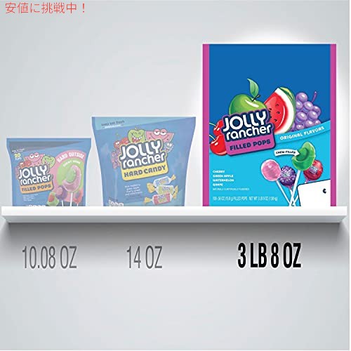 JOLLY RANCHER アソート フルーツ フレーバー フィルド ポップス、0.56 オンス バルク ボックス (100 ピース) 6
