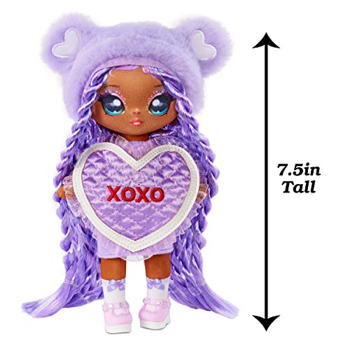 ナ！ナ！ナ！ サプライズ MGA Entertainment Eva Evermore -  7.5 インチ　パープルの髪、ハート型のドレスとブラシ 4