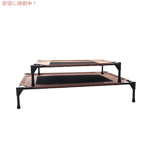 K＆Hペットプロダクトオリジナルペットコットエレベーテッドドッグベッドグレー/ブラックメッシュラージ30 X 42X7インチ 7