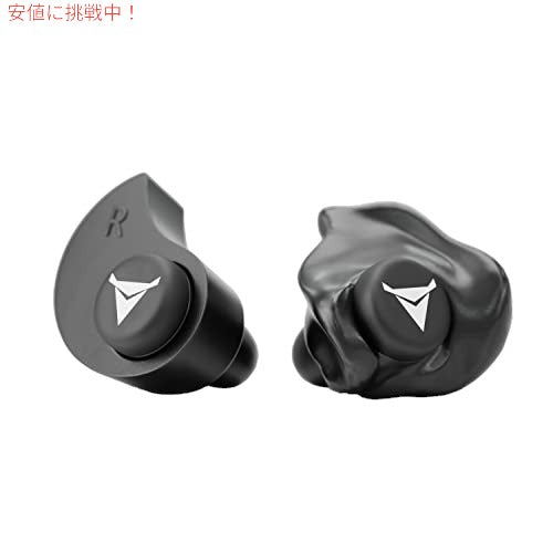 Decibullz カスタム成形耳栓、 NRR 31d 快適な聴覚保護 (ブラック) 2