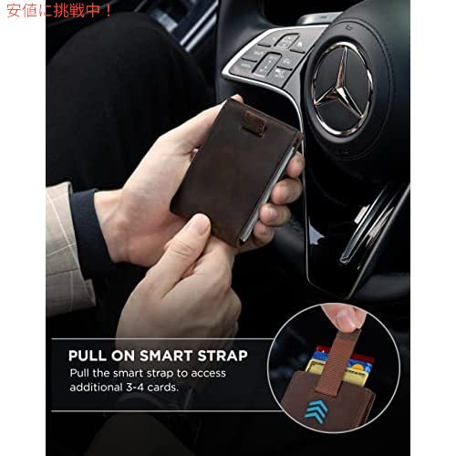 SERMAN BRANDS RFID ブロッキング スリム 二つ折り  ミニマリスト フロントポケット 薄型 メンズ 3