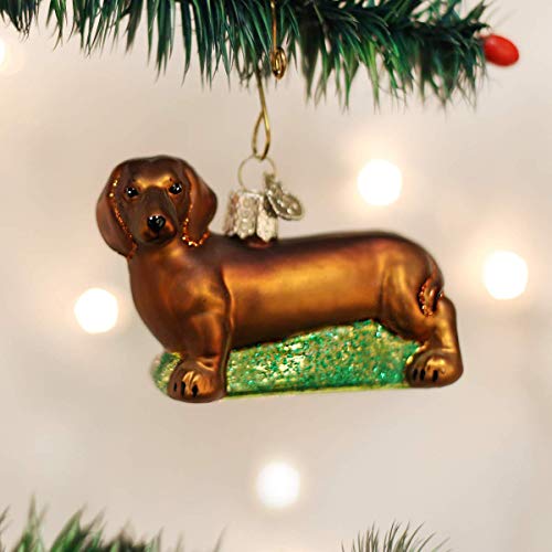 Old World Christmas Dog Collection ガラス吹きオーナメント クリスマスツリー ダックスフント用 モデル:12219 2