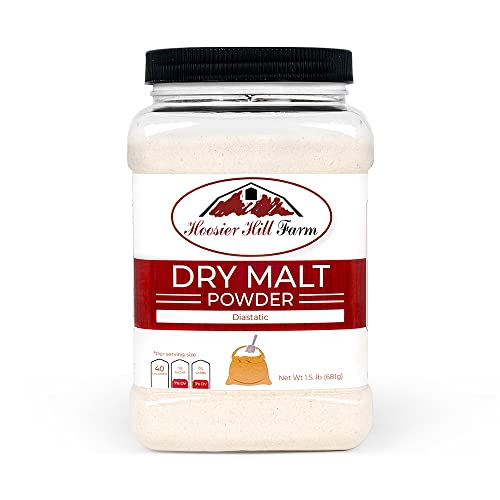 Hoosier Hill Farm ドライ モルト (ダイアスタティック) ベーキング パウダー 1.5 lb. 1