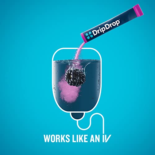 DripDrop Hydration - 電解質パウダー パケット - スイカ、ベリー、オレンジ、レモン - 16 カウント 4