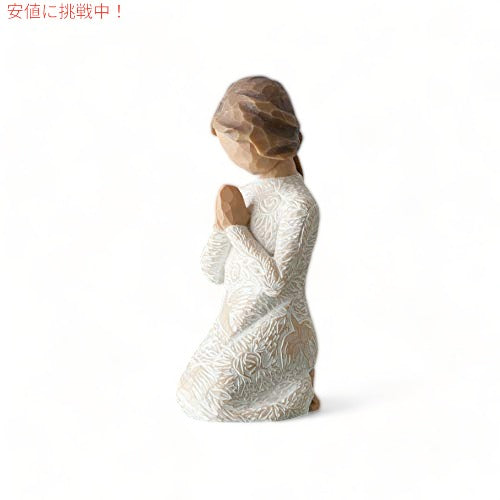 Willow Treeの平和の祈り、彫刻されたハンドペイントのフィギュア 4