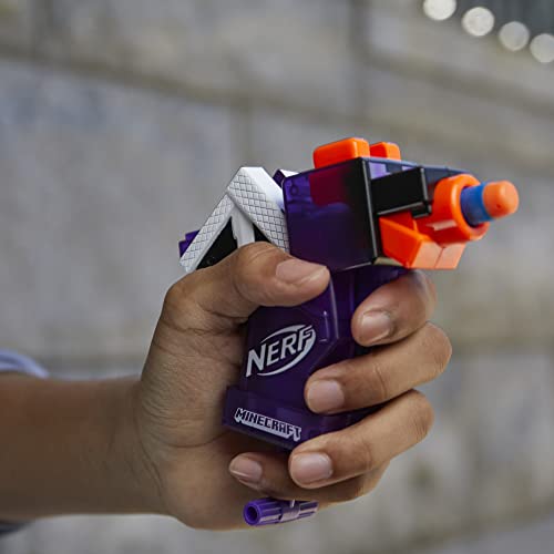 NERF MicroShots マインクラフト エンダードラゴンとエルダーガーディアン ミニブラスター 2パック エリートダーツ4本 4