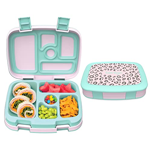 Bentgo ベントゴー Kids Prints 漏れ防止 5コンパートメント (ヒョウ) 1