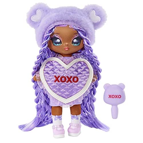 ナ！ナ！ナ！ サプライズ MGA Entertainment Eva Evermore -  7.5 インチ　パープルの髪、ハート型のドレスとブラシ 1