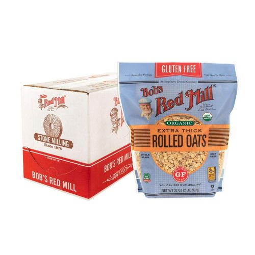 ボブズレッドミル Bob's Red Mill グルテンフリー オーガニック 極厚 ロールドオーツ 907g×4袋 1