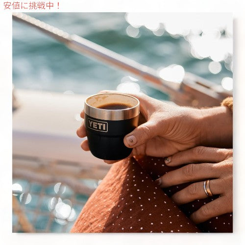 イエティ ランブラー スタッキングカップ 真空断熱 エスプレッソ コーヒーカップ 2個セット 118ml 保温 [ブラック] / YETI Rambler 4oz Stackable Cup [Black] 4