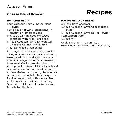 Augason Farms  チーズブレンドパウダー認定グルテンフリー長期食品貯蔵毎日の食事準備大缶 3