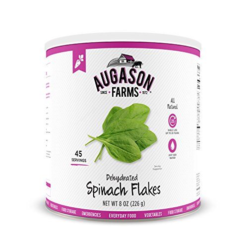 Augason Farms  ドライほうれん草フレーク8オンス0缶 1
