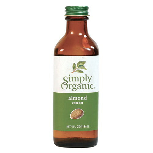 Simply Organic Almond Extract 4oz シンプリーオーガニック アーモンド エッセンス オーガニック 有機 118ml #18527 1