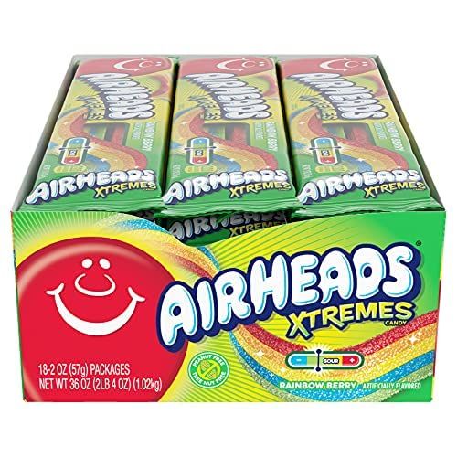 Airheads キャンディバー エクストリームベルト スイートサワーキャンディバー 2 oz (Pack of 18) 1