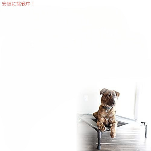 K＆Hペットプロダクトオリジナルペットコットエレベーテッドドッグベッドグレー/ブラックメッシュラージ30 X 42X7インチ 4