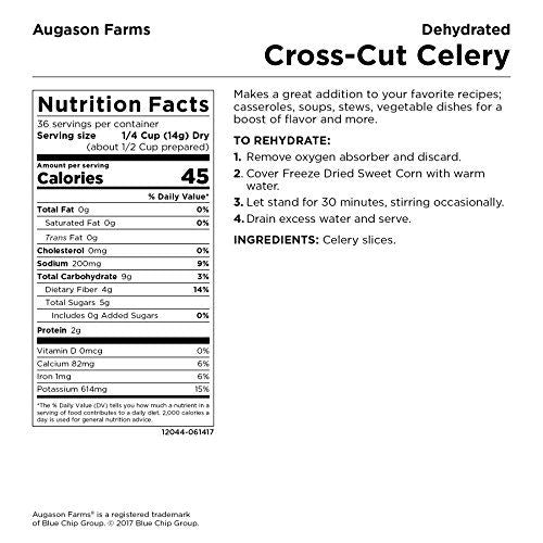 Augason Farms  ドライクロスカットセロリ1ポンド2オンス0缶 3