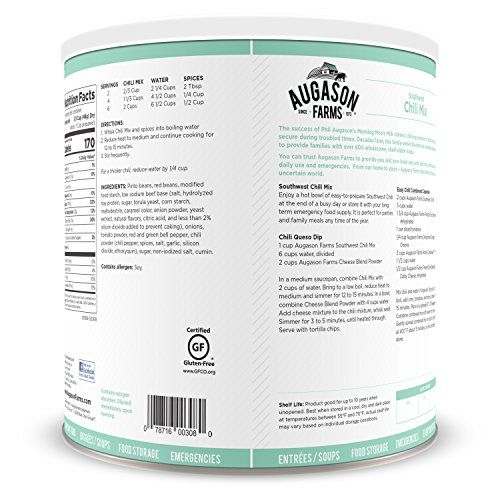 Augason Farms Southwest Chili MixNetwt。 3ポンド10オンス（1.65 kg） 2