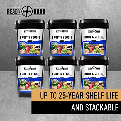 Ready Hour, フルーツ & ベジ ミックス フリーズドライ食品, 30 年の賞味期限 56 食分 4