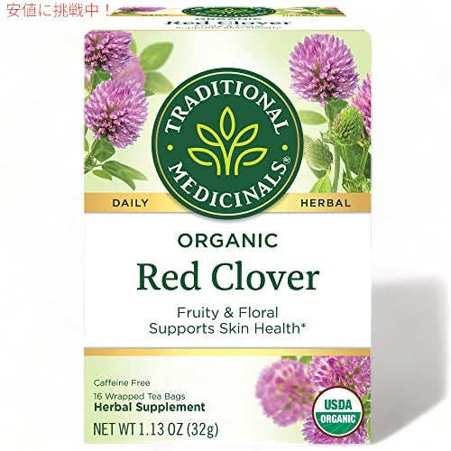 Traditional Medicinals Organic Tea Red Clover|トラディショナルメディシナル オーガニック レッドクローバー ティーバッグ 16包 32g 1