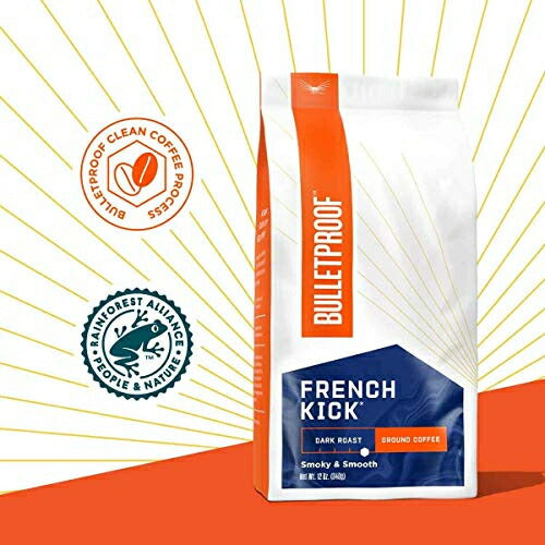 Bulletproof French Kick Ground Coffee,12 Oz ブレットプルーフ フレンチキック グランドコーヒー 2