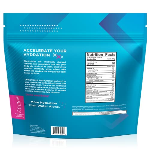 NatureWorks HydroMATE 電解質パウダー ドリンク ミックスハイドレーション アクセラレーター フルーツパンチスティック 30 本 4