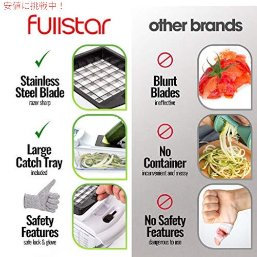 Fullstar 野菜チョッパー ダイサー マンドリンスライサー 7