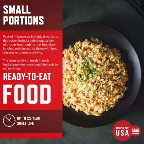 ReadyWise  Food Supply、グルテンフリーの朝食とメインディッシュのバラエティ、賞味期限25年、84食分 4
