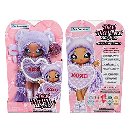 ナ！ナ！ナ！ サプライズ MGA Entertainment Eva Evermore -  7.5 インチ　パープルの髪、ハート型のドレスとブラシ 5
