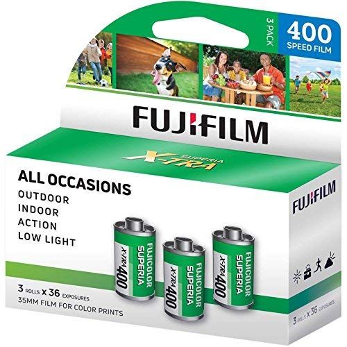 Fujifilm(フジフィルム) スペリア X-TRA 36枚撮り 35mmフィルム ISO 400 合計108枚撮り 3本入りパック アメリカーナがお届け! 1