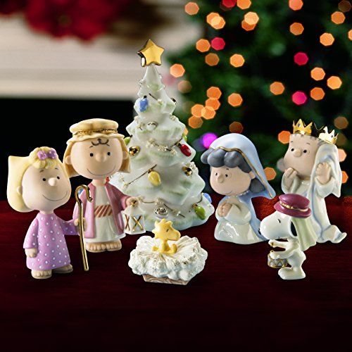 LENOX PEANUTS SNOOPY THE CHRISTMAS PAGEANT SET by Lenox  アメリカーナがお届け! 2