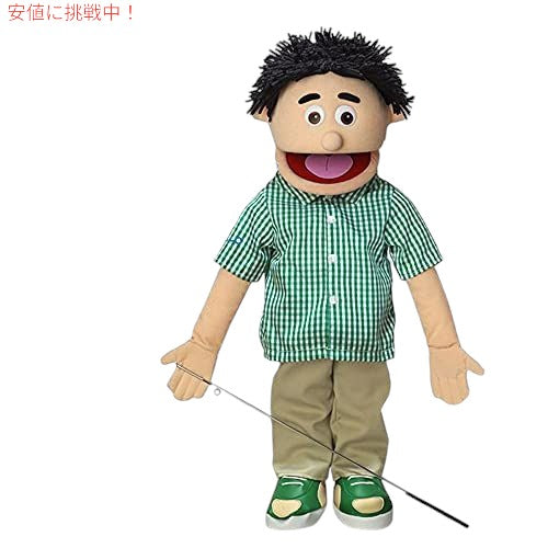 Silly Puppets 25インチのケニー、ピーチボーイ、フルボディ、腹話術スタイルのパペット 2