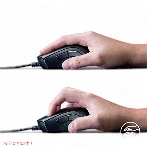 Razer DeathAdder V2ゲーミングマウス：20KDPI光学センサー のゲーミングマウススイッチ クロマRGB照明 サイドグリップ クラシックブラック 2