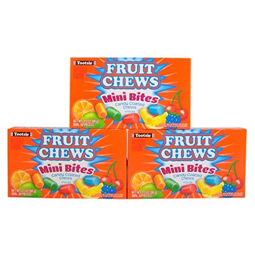 Fruit Chews Mini Bites Candy Coated Chews Movie Theater … 1