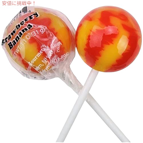 Original Gourmet ロリポップ、ストロベリーバナナ 30個入り 1