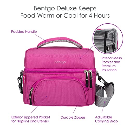 Bentgo ベントゴー デラックス ランチバッグ 2 ウェイ ジッパー付き  (パープル) 3