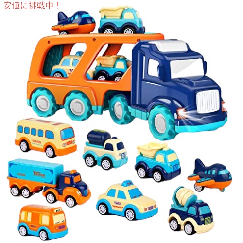 FORTY4 9個パック 車のおもちゃ 音と光付き 1