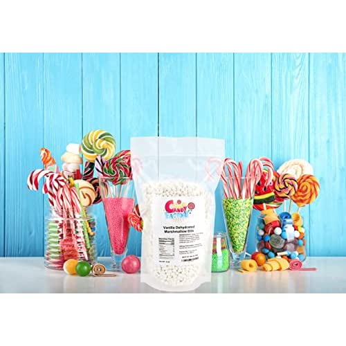 Sarah's Candy Factory バニラ ミニ 乾燥マシュマロ ビット 再密封可能なバッグ入り 8オンス 3