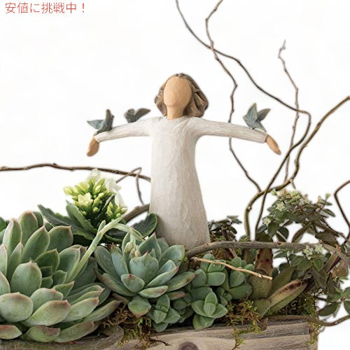 Willow Tree　幸福、原型制作されたハンドペイントのフィギュア 4