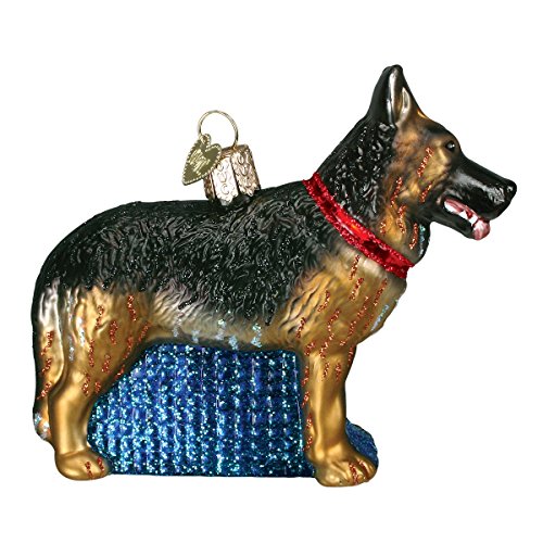 Old World Christmas Dog Collection ガラス吹きオーナメント クリスマスツリー用 ジャーマンシェパード 1