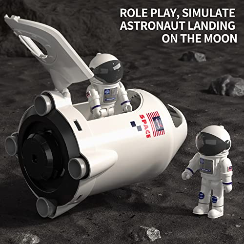 TEMI スペースシャトルロケットのおもちゃ子供用科学教育玩具 5-in-1 STEM航空宇宙おもちゃ 2人の宇宙飛行士 4