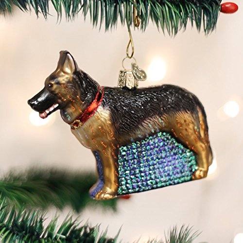 Old World Christmas Dog Collection ガラス吹きオーナメント クリスマスツリー用 ジャーマンシェパード 2
