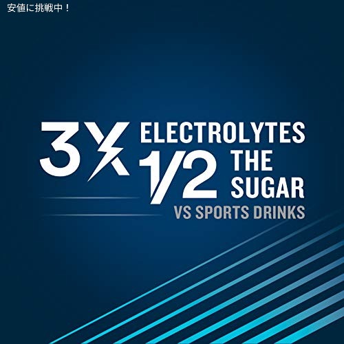 DripDrop Hydration - 電解質パウダー パケット グレープ、フルーツ パンチ、ストロベリー レモネード、チェリー 16 カウント 5