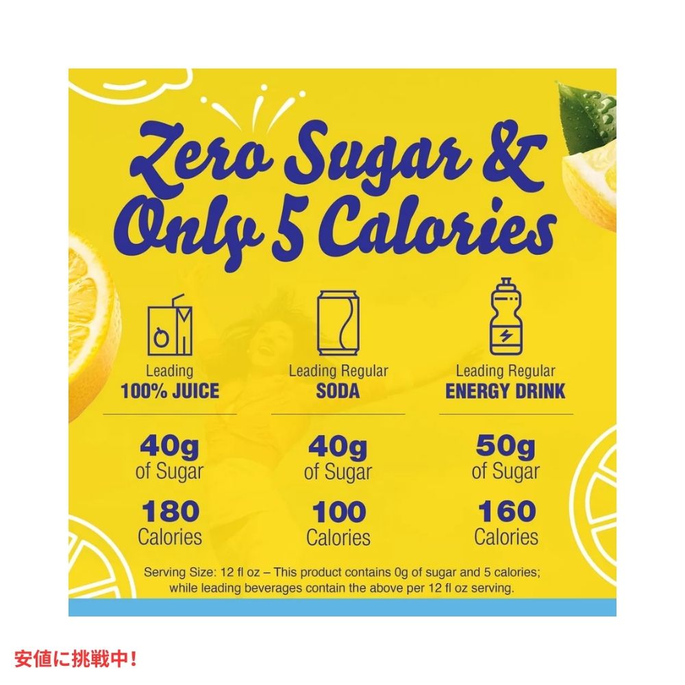 クリスタルライト Crystal Light レモネード ドリンクミックス 0.53オンス/6本入り Natural Lemonade Drink Mix 0.53oz/6pk 2