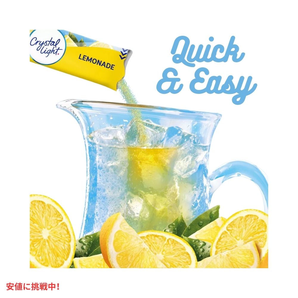 クリスタルライト Crystal Light レモネード ドリンクミックス 0.53オンス/6本入り Natural Lemonade Drink Mix 0.53oz/6pk 3