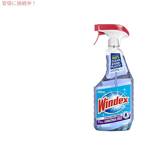 Windex アンモニアフリー ウィンドウクリーナースプレーボトル クリスタルレインの香り 23 オンス (680 ml) 4